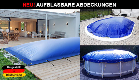 Aufblasbare Poolabdeckung - SAXONICA Poolshop