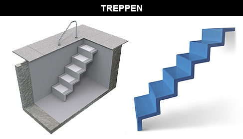Treppen - SAXONICA Poolshop
