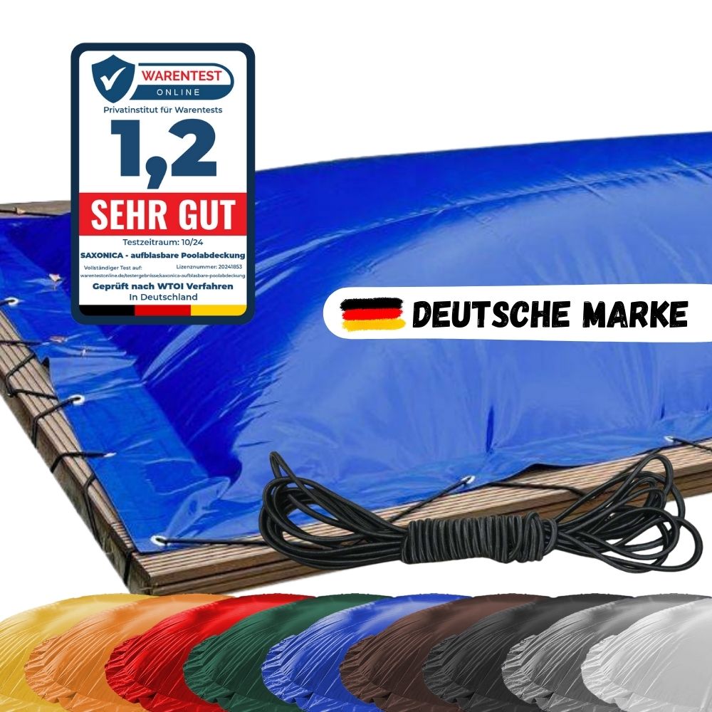 Aufblasbare Poolabdeckung Rechteck - SAXONICA Poolshop