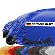 Aufblasbare Poolabdeckung Rundpool Ø 500 cm I Rund Pool 5 m I anthrazit (RAL7016) I mit Gummiseil