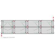 SET Solar Schwimmbadabsorber HelioPool® L I 4 x 2 Stk waagerecht I 17,76 qm I bis 60 cbm Wasservolumen