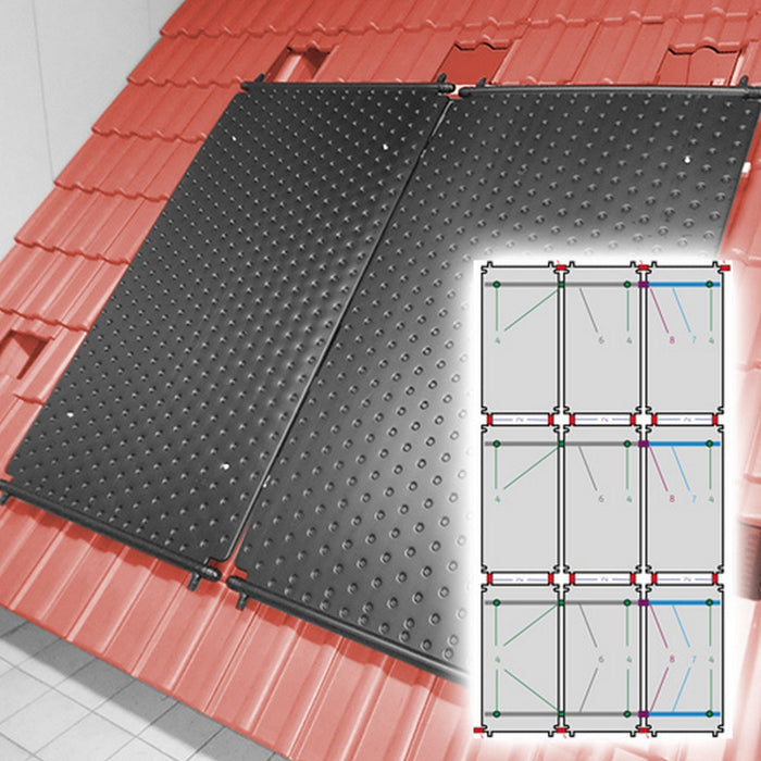 SET Solar Schwimmbadabsorber HelioPool® S I 3 x 3 Stk senkrecht I 10,8 qm I bis 36 cbm Wasservolumen