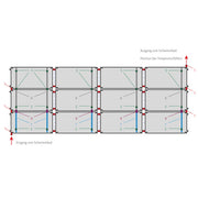 SET Solar Schwimmbadabsorber HelioPool® S I 4 x 3 Stk waagerecht I 14,4 qm I bis 48 cbm Wasservolumen