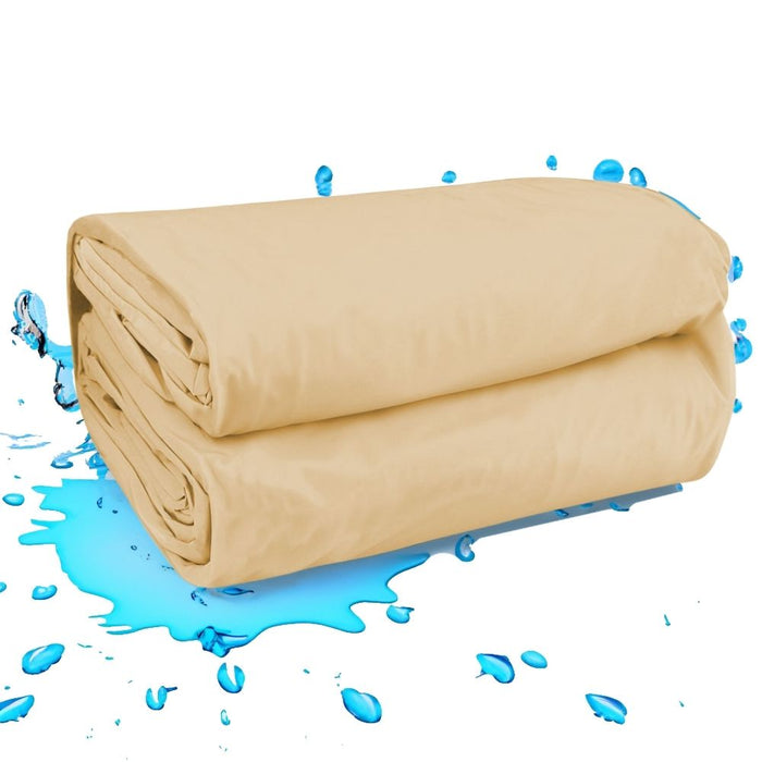 Poolfolie Rund Pool I 450 x 150 cm I 0,8 mm I sandfarben I Rundbecken Rundpool