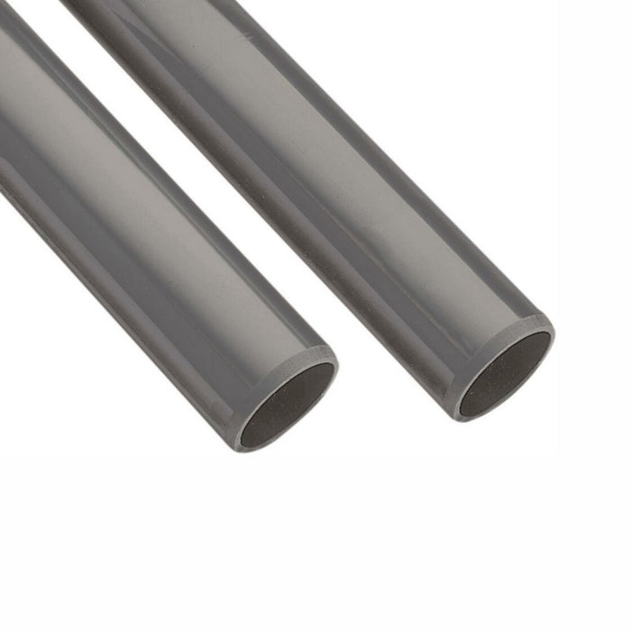 PVC Rohrst Ø 50 mm x 2,4 mm I grau I 1,66 m Länge