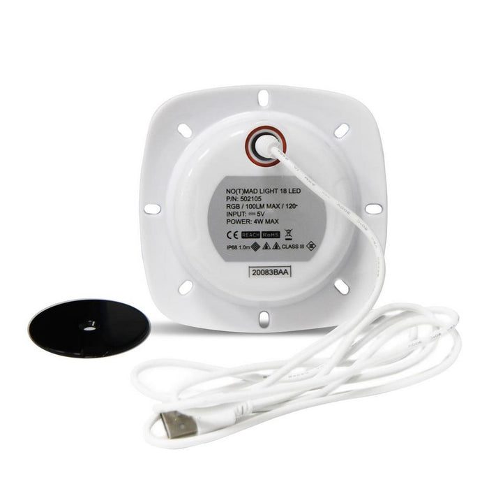 Pool Licht LED Magnet Scheinwerfer I 2 Watt Weiß I Gehäuse Weiß