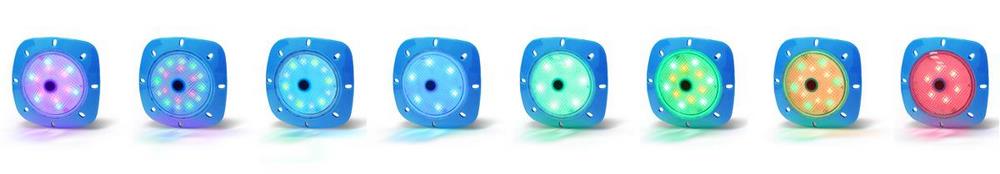 Pool Licht LED Magnet Scheinwerfer I 4 Watt RGB I Gehäuse Blau