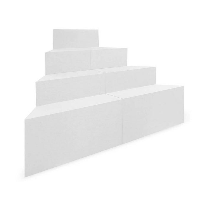 Ecktreppe OBLIQUE für Rechteckpool I 4-stufig I für Beckentiefe 150 cm I Polystyrol