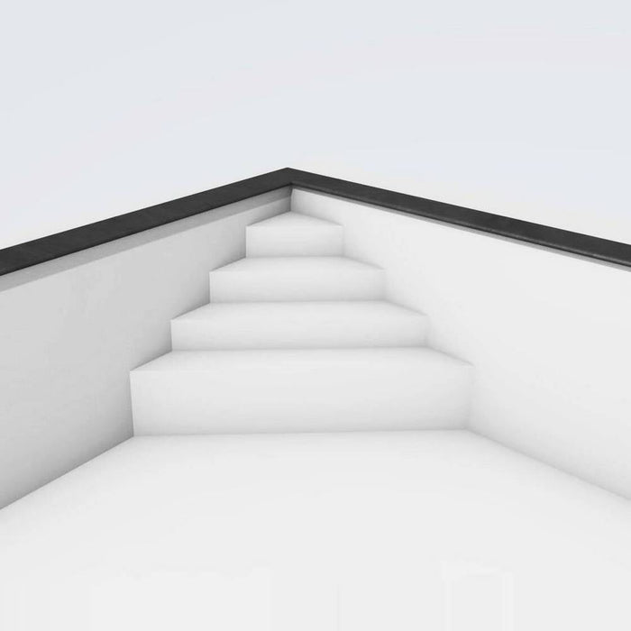 Ecktreppe OBLIQUE für Rechteckpool I 4-stufig I für Beckentiefe 150 cm I Polystyrol