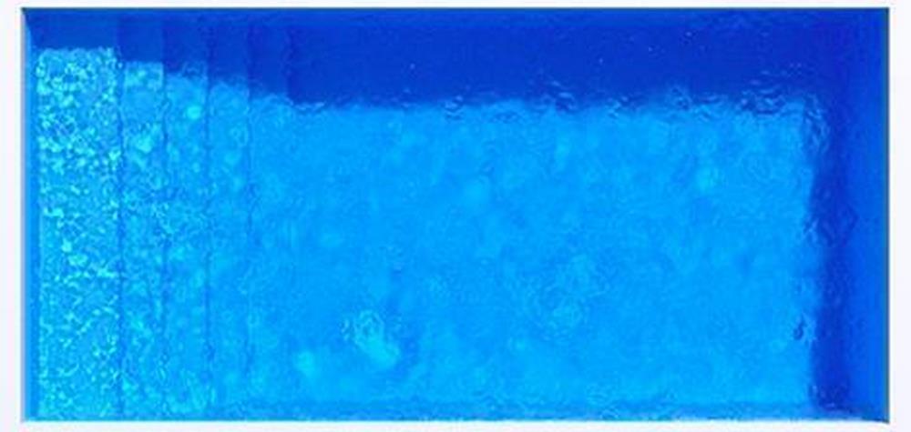 Poolfolie für Rechteckpool mit Treppe COMPLETE 400 I 800 x 400 x 150 cm I 0,8 mm I blau