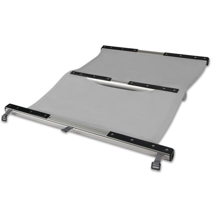 Poolabdeckung Stangenabdeckung STANDARD 800 x 400 cm I hellgrau I Keder