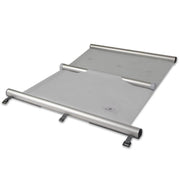 Poolabdeckung Stangenabdeckung STANDARD 800 x 400 cm I hellgrau I Keder