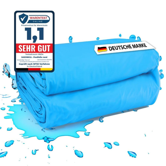 Poolfolie Rund Pool I 400 x 150 cm I 0,8 mm I blau I Rundbecken Rundpool