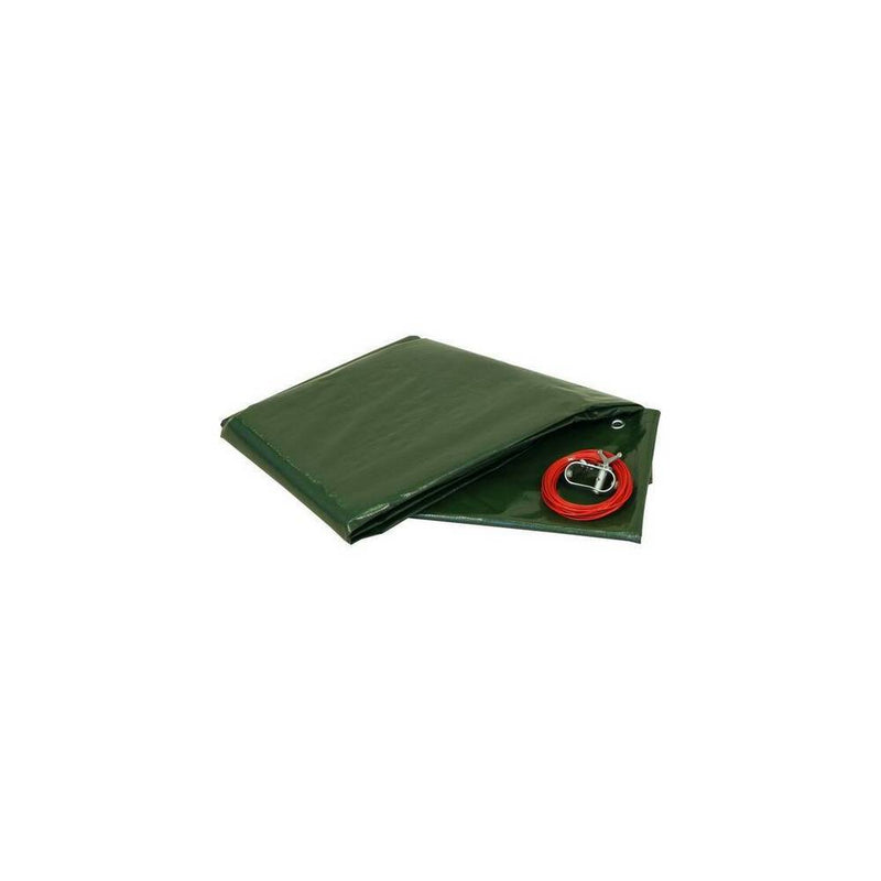 Welo Überwinterungs-Set Ovalpool Ø 650 x 420 cm Poolabdeckung mit Poolkissen I 180 g