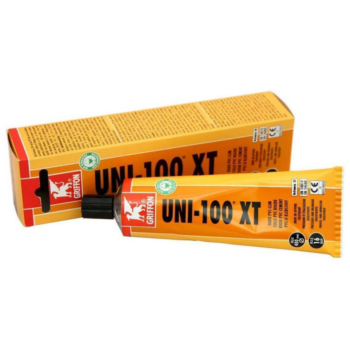 Hart PVC Kleber I Griffon UNI-100 XT I PVC-U Klebstoff I Tube 125 ml