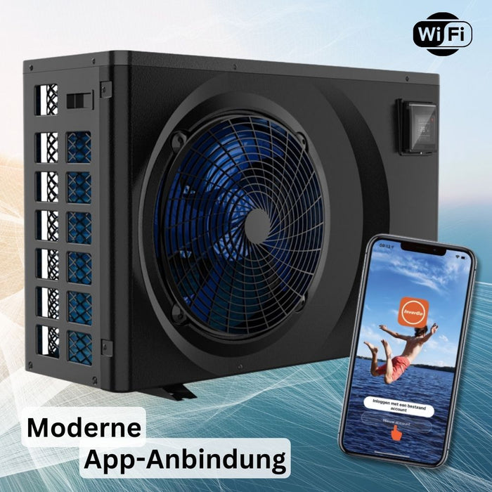 Pool Wärmepumpe AquaForte Full Inverter 9,5 kW | bis 40 m³ I Heizen und Kühlen