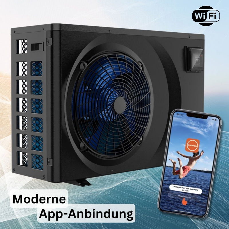 Pool Wärmepumpe AquaForte Full Inverter 18 kW | bis 75 m³ I Heizen und Kühlen