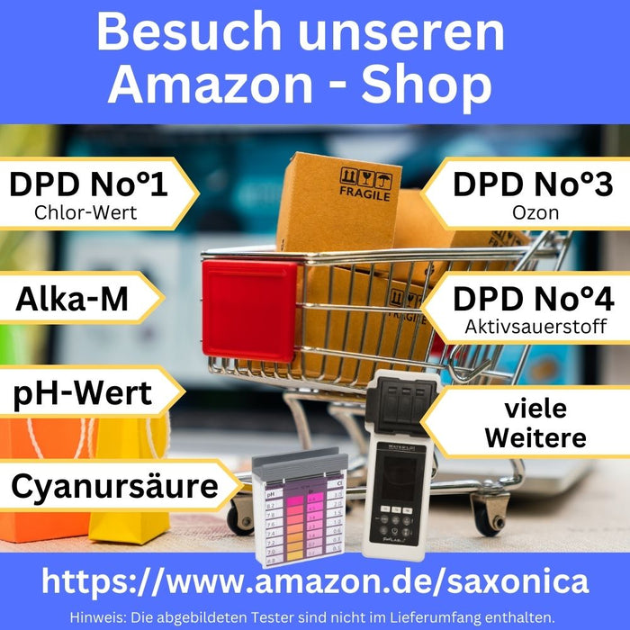 30x pH-Wert (Phenol Red) | 30x DPD No°4 (Aktivsauerstoff Rapid) Test-Tabletten für Schütteltester