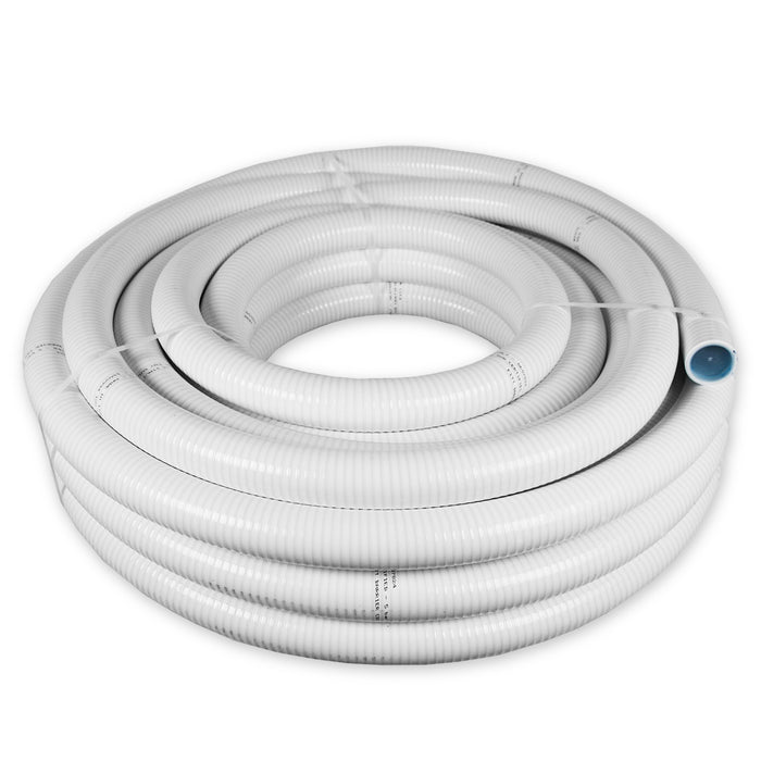 PVC Flexschlauch für Pool Verrohung Ø 50 mm I 25 m Rolle I PN 5 I weiß