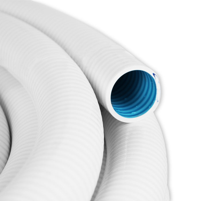 PVC Flexschlauch für Pool Verrohung Ø 50 mm I 25 m Rolle I PN 5 I weiß