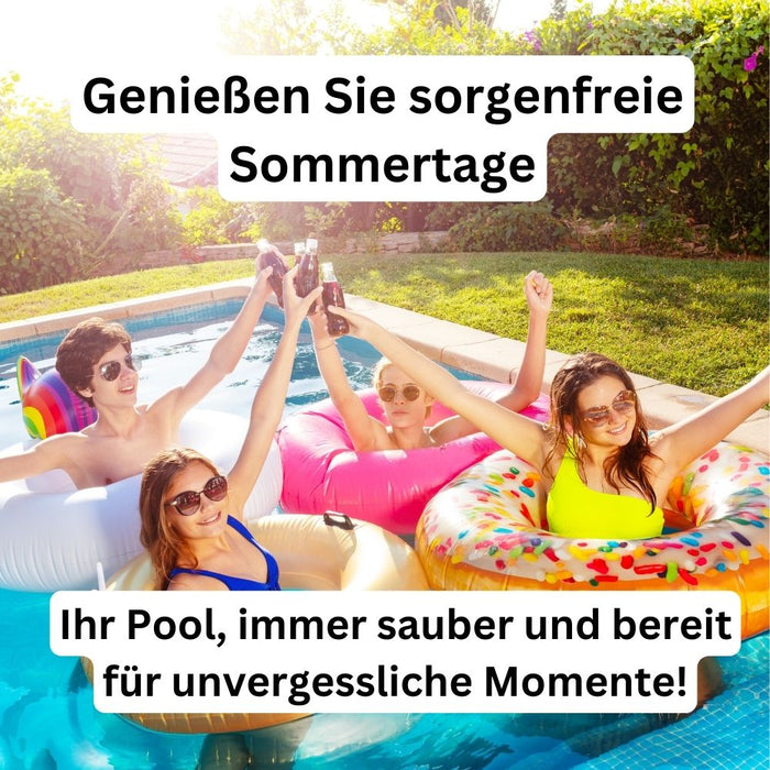 Poolfolie Rechteck Pool I 700 x 350 x 150 cm I 0,8 mm I hellgrau I Keilbiese I ausgebildete Ecken