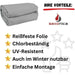 Poolfolie Rechteck Pool I 700 x 350 x 150 cm I 0,8 mm I hellgrau I Keilbiese I ausgebildete Ecken