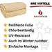 Poolfolie Rechteck Pool I 500 x 300 x 150 cm I 0,8 mm I sandfarben I Keilbiese I ausgebildete Ecken