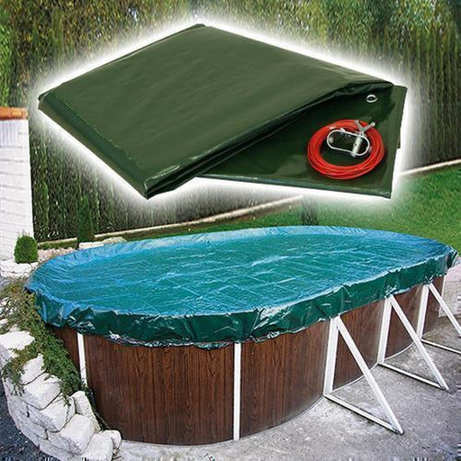 Poolabdeckung Ovalpool 490 x 300 cm I 180g