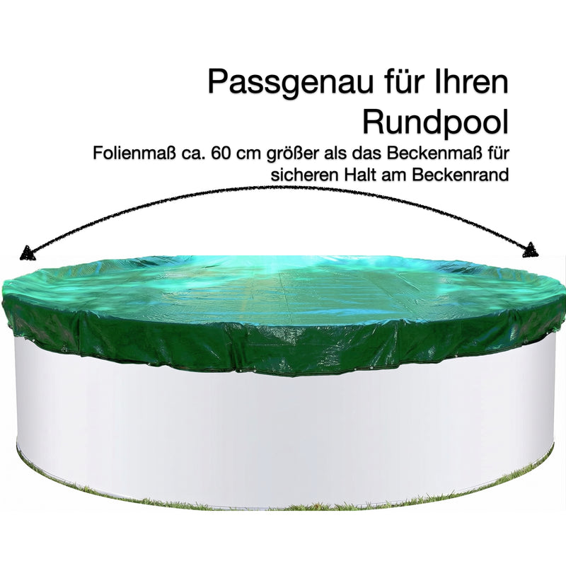 Poolabdeckung Rundpool 500 cm I 90g I winterfest