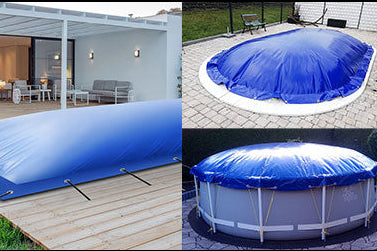 Aufblasbare Poolabdeckung - SAXONICA Poolshop
