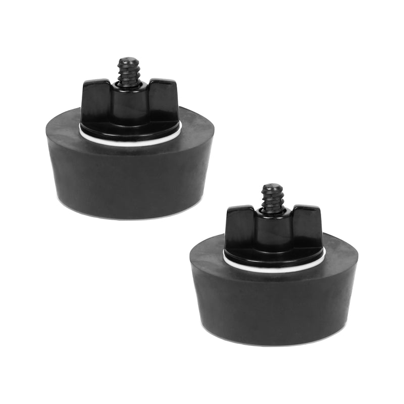 Gummi Kegel-Verschlussstopfen 2er Set -  2" Zoll für Einlaufdüsen/ Skimmer