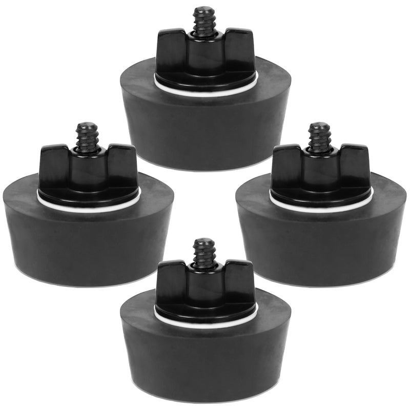 Gummi Kegel-Verschlussstopfen 2er Set -  2" Zoll für Einlaufdüsen/ Skimmer