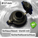 Aufblasbare Poolabdeckung Rundpool Ø 300 cm I Rund Pool 3 m I grau (RAL7038) I mit Gummiseil