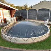 Aufblasbare Poolabdeckung Rundpool Ø 450 cm I Rund Pool 4,5 m I anthrazit (RAL7016)