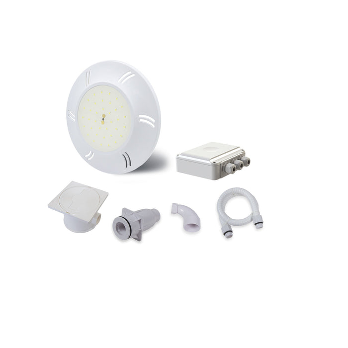 Pool LED Scheinwerfer Set Duratech I DVM 9 Watt weiss I Ø 100 cm I 1 St.