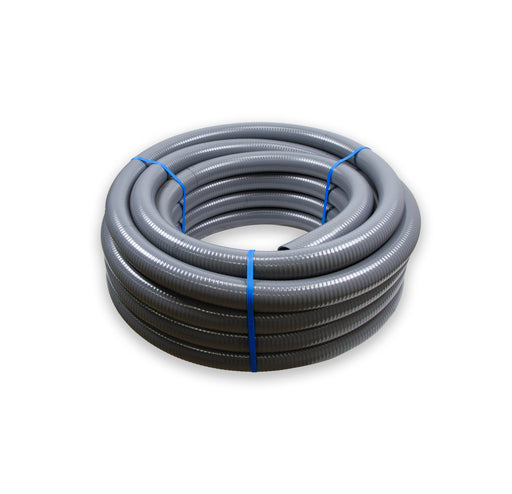 PVC Flexschlauch ECO für Poolverrohrung Ø 63 mm | 25 m Rolle | PN5 I grau