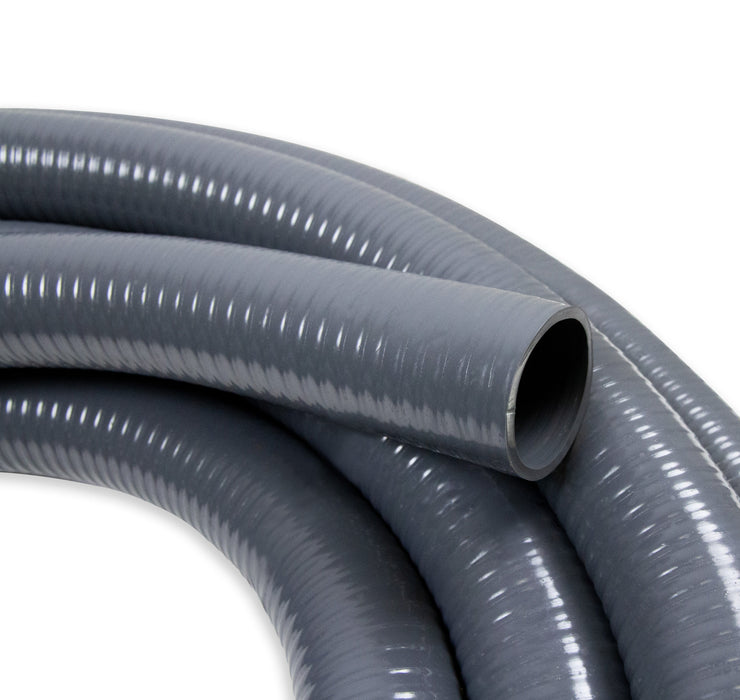 PVC Flexschlauch ECO für Poolverrohrung Ø 63 mm | 25 m Rolle | PN5 I grau