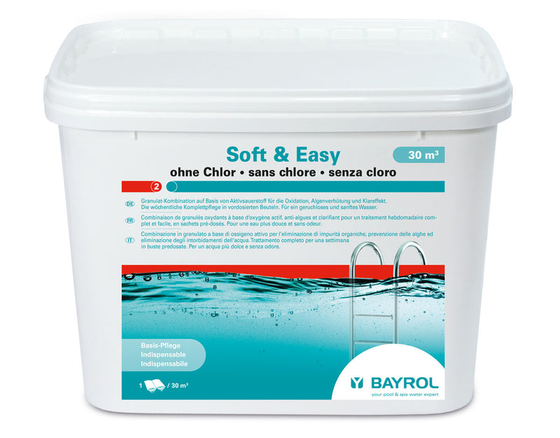 BAYROL Soft & Easy Aktivsauerstoff Granulat I 5,04 kg Box I Doppelbeutel