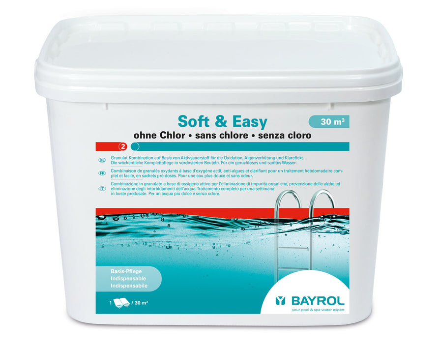BAYROL Soft & Easy Aktivsauerstoff Granulat I 5,04 kg Box I Doppelbeutel