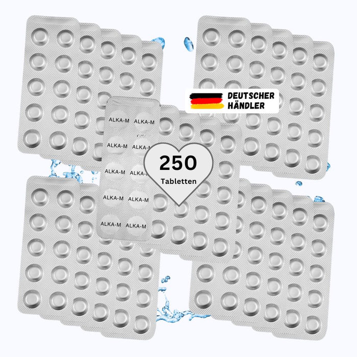 250 Test-Tabletten ALKA-M für elektrische Tester Photometer