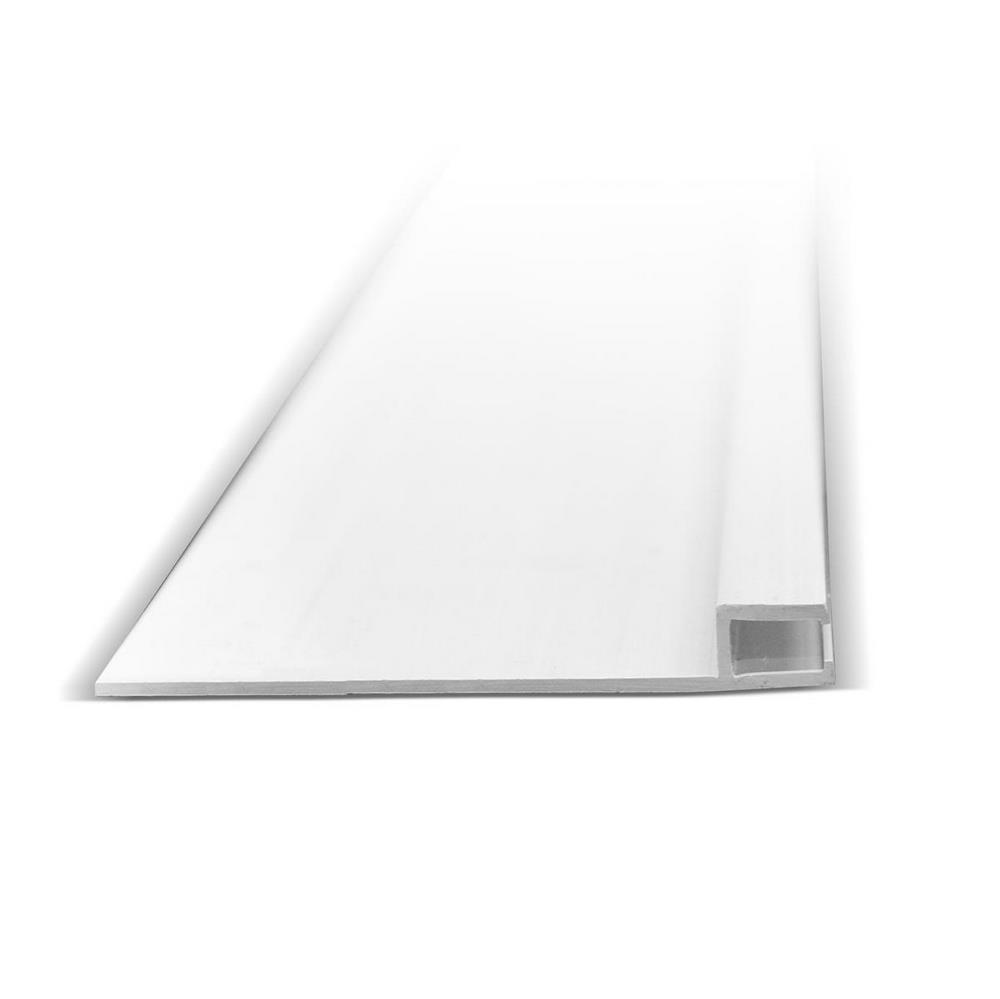 Befestigungsleiste mit Wandanschlag | Hart-PVC | für Keilbiese P3 | 200 x 10 cm