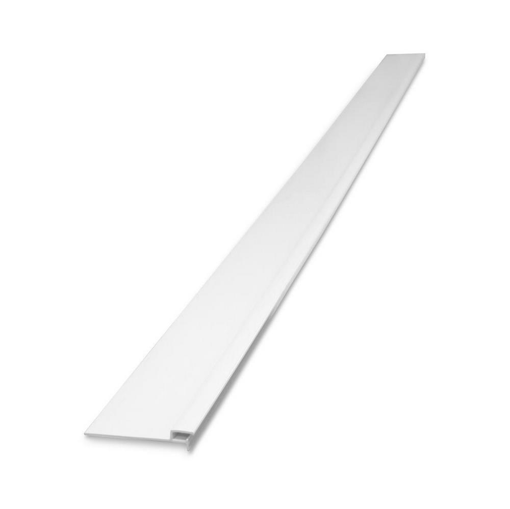 Befestigungsleiste mit Wandanschlag | Hart-PVC | für Keilbiese P3 | 200 x 10 cm